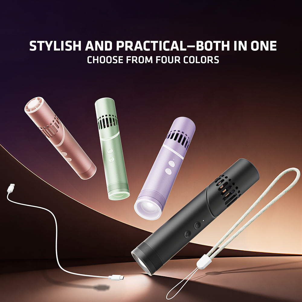 EHL Outdoor Flashlight Lipstick Fan