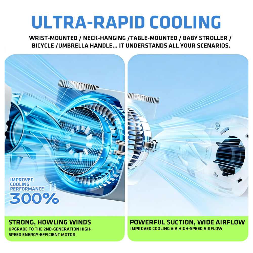 EHL Mini Camera Fan with Flexible Octopus Tripod, Portable Personal Cooling Fan with Digital Display, 199-Speed Adjustable Wind, Compact Desk Fan for Travel, Office & Outdoor