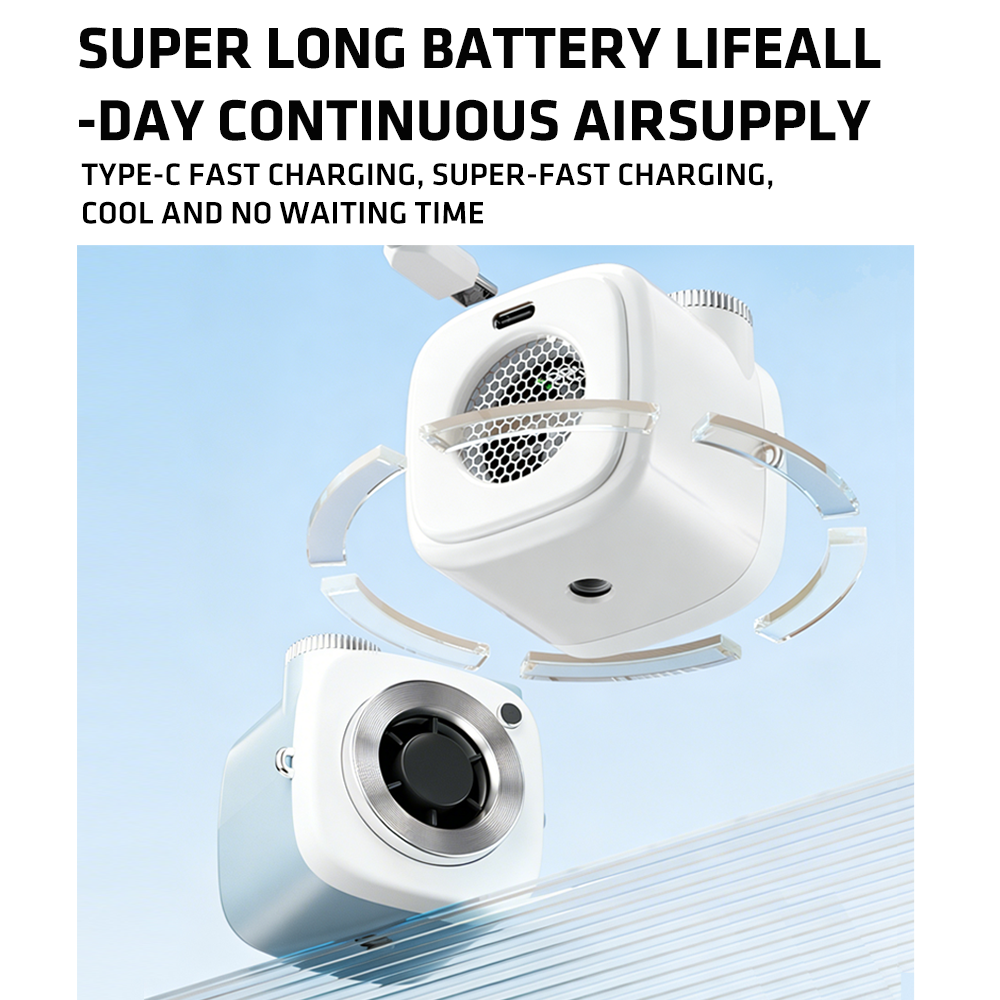 EHL Mini Camera Fan with Flexible Octopus Tripod, Portable Personal Cooling Fan with Digital Display, 199-Speed Adjustable Wind, Compact Desk Fan for Travel, Office & Outdoor